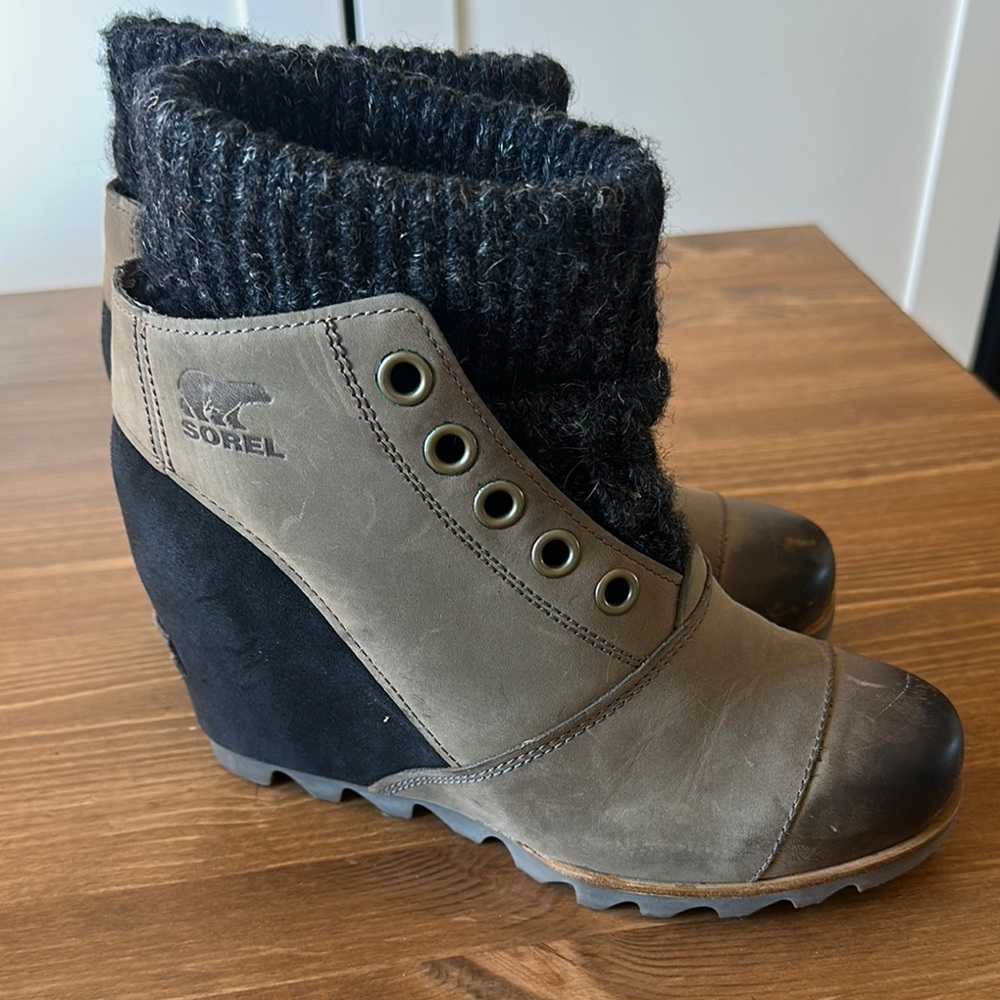 Sorel Joanie Sweater Ankle Booties